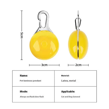 LED Luminous Dog Collar Pendant
