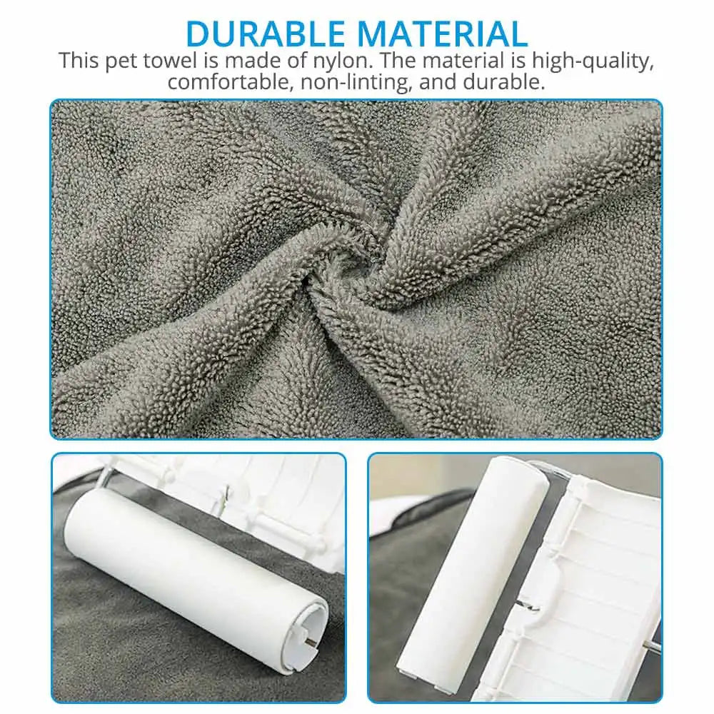Microfiber Dog Towel with Hand Pockets