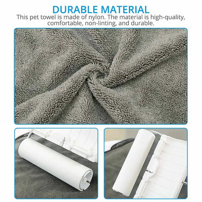 Microfiber Dog Towel with Hand Pockets