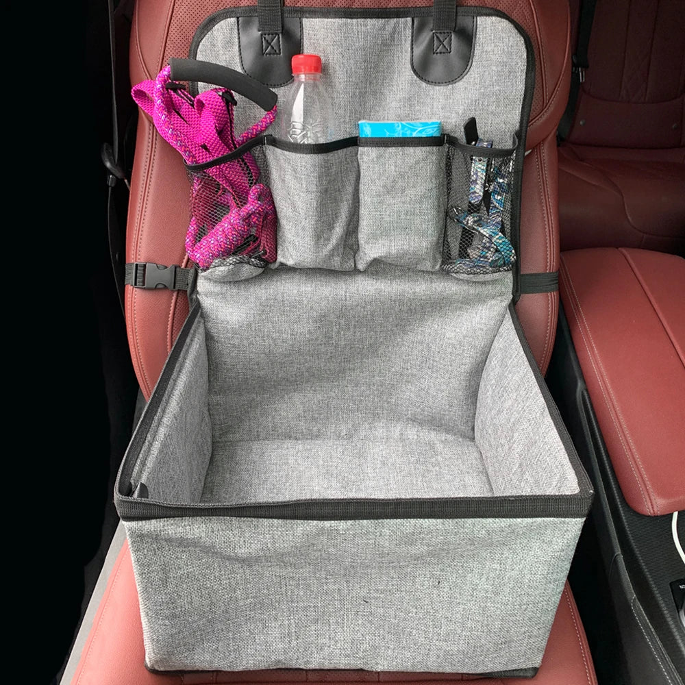 Dog Car Seat Cover & Carrier – Waterproof Folding Travel Hammock for Dogs